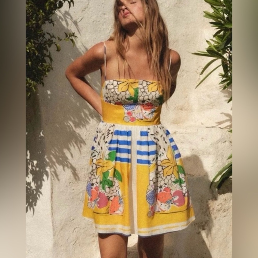 Zara Yellow Summer Sundress